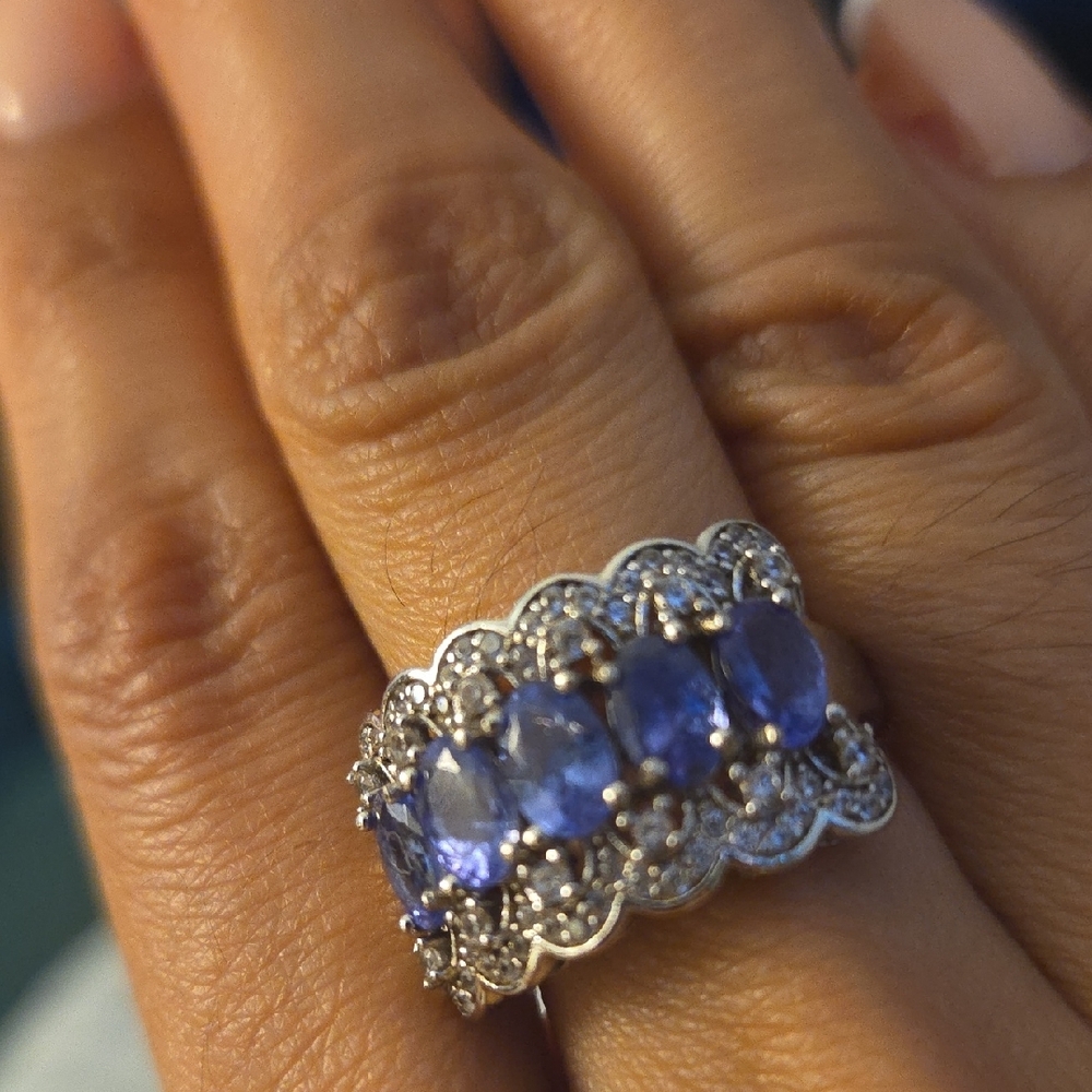 Tanzanite STERLING SILVER RING